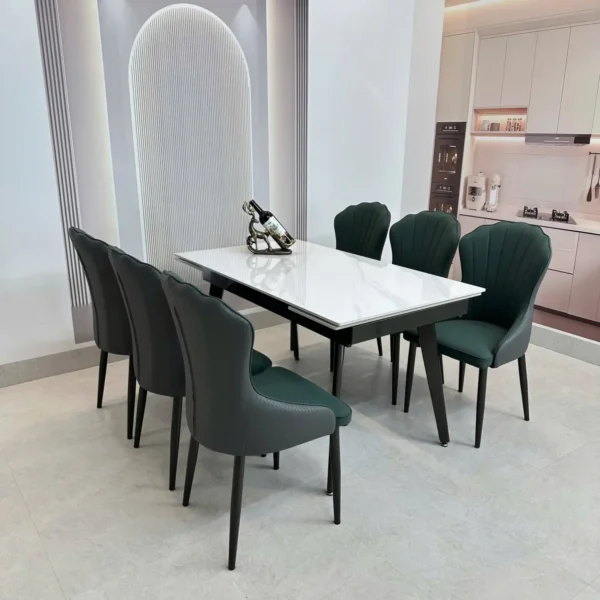 ban an thong minh mat da ceramic 6 ghe an boc da cao cap sp12059