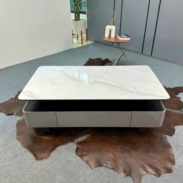 Bàn trà mặt đá thiết kế độc đáo - SP11389