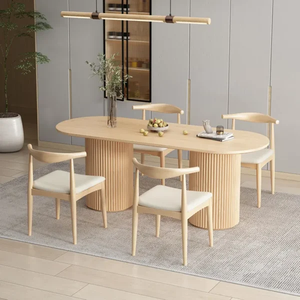 Bộ bàn ăn 4 ghế gỗ tự nhiên hiện đại - SP11032