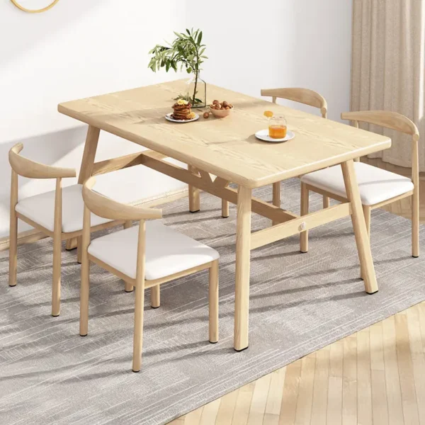 Bộ bàn ăn 4 ghế gỗ tự nhiên sang trọng - SP10954