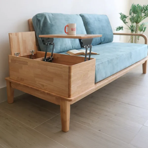 ghe sofa boc vai khung go co dien sp11764 2