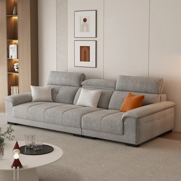 Ghế sofa có tựa đầu gật gù bọc vải hiện đại - SP11949