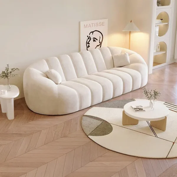 Ghế sofa decor bọc vải kiểu dáng dễ thương - SP11925