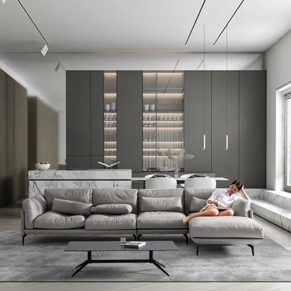 Ghế Sofa Góc Chữ l bọc Da cao cấp - Sp11259 11 ghe sofa goc chu l boc da cao cap sp11259 1