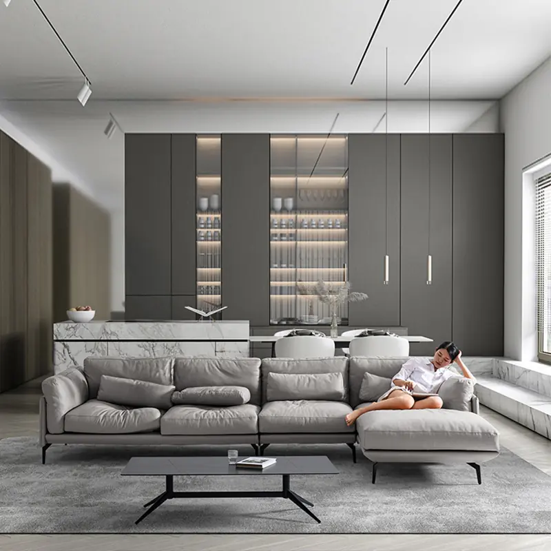 Ghế Sofa Góc Chữ l bọc Da cao cấp - Sp11259 6 Ghế Sofa Góc Chữ l bọc Da cao cấp - Sp11259 - Ảnh 6