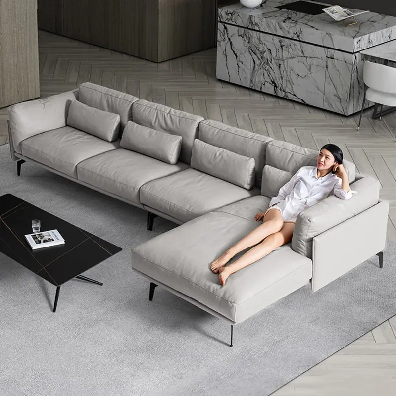 Ghế Sofa Góc Chữ l bọc Da cao cấp - Sp11259 1 Ghế Sofa Góc Chữ l bọc Da cao cấp - Sp11259