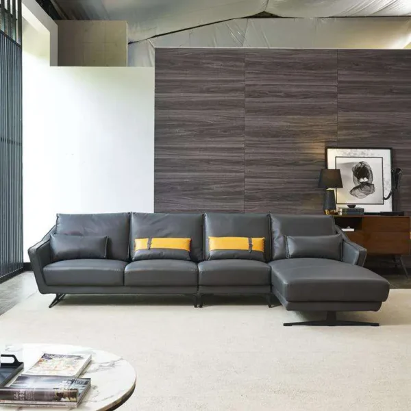 Ghế sofa góc chữ L bọc da cao cấp - SP12174