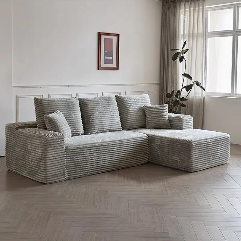 Ghế Sofa Góc Chữ L bọc vải nỉ mềm mại êm ái - SP11205 10 ghe sofa goc chu l boc vai ni mem mai em ai sp11205 5