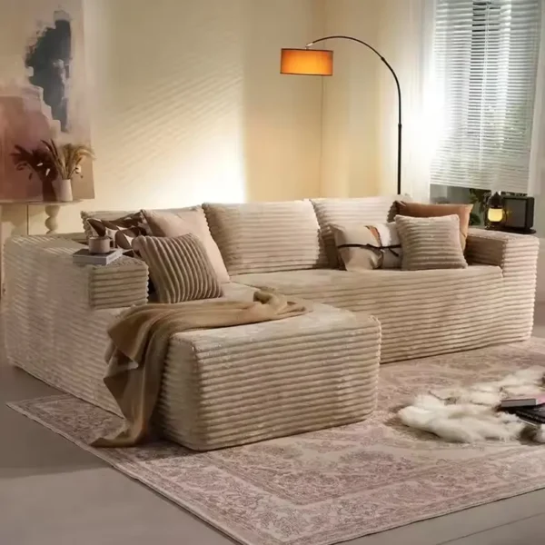 Ghế Sofa Góc Chữ L bọc vải nỉ mềm mại êm ái - SP11205