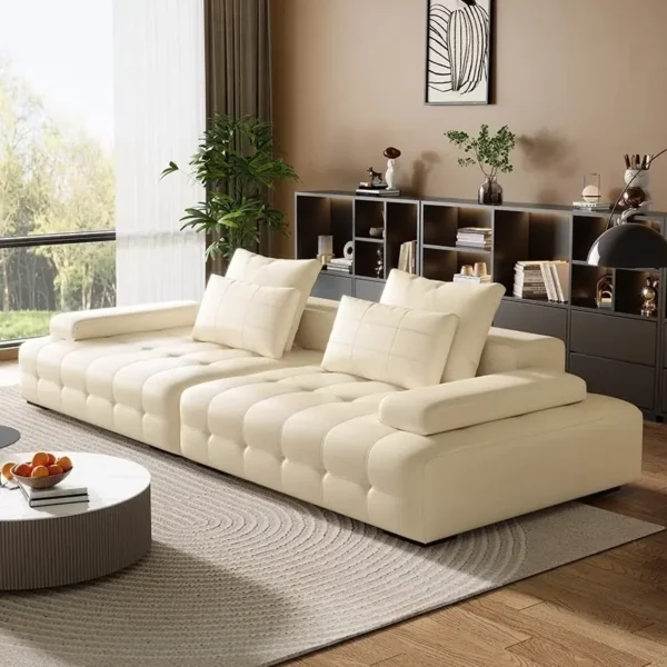 ghe sofa vang boc da hien dai sp11000 1