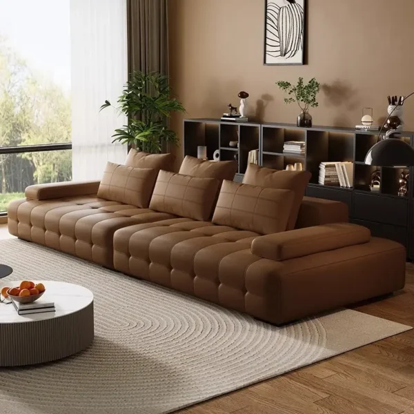 Ghế Sofa văng bọc da hiện đại - SP11000