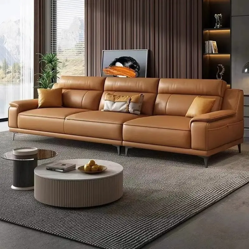 Ghế sofa văng bọc da hiện đại sp11118