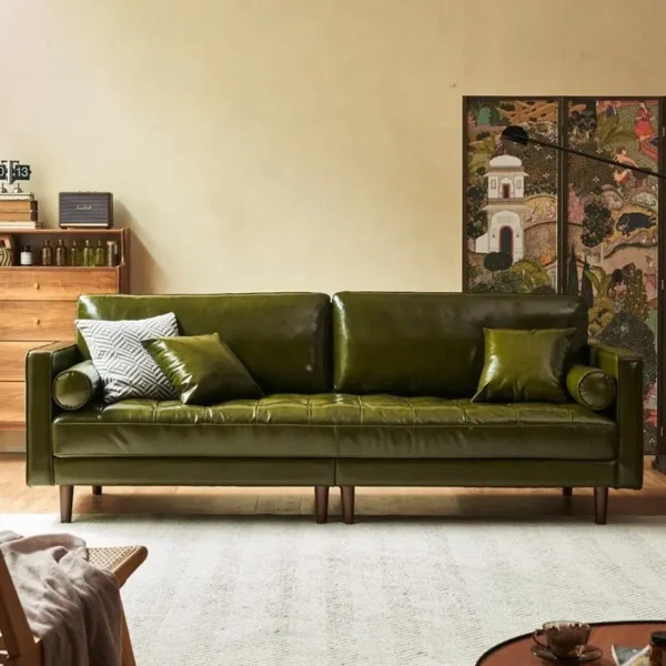 Ghế sofa văng bọc da hiện đại - SP11882