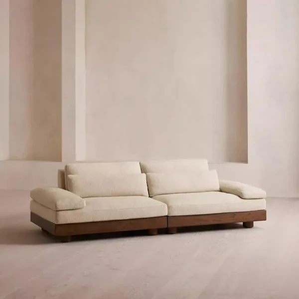 Ghế sofa văng bọc vải khung gỗ hiện đại - SP12226