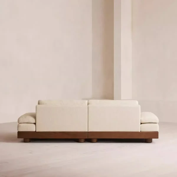 ghế sofa văng bọc vải khung gỗ