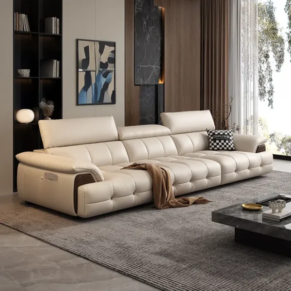 Ghế Sofa văng có tựa gật gù bọc da cao cấp - SP12157
