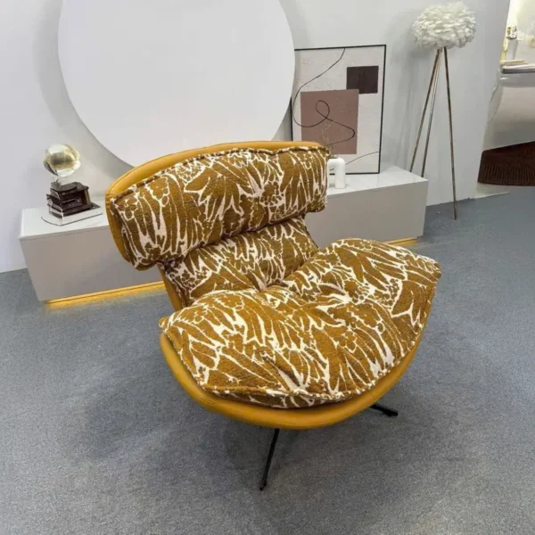 Ghế thư giãn bọc vải êm ái xoay 360 - SP11538