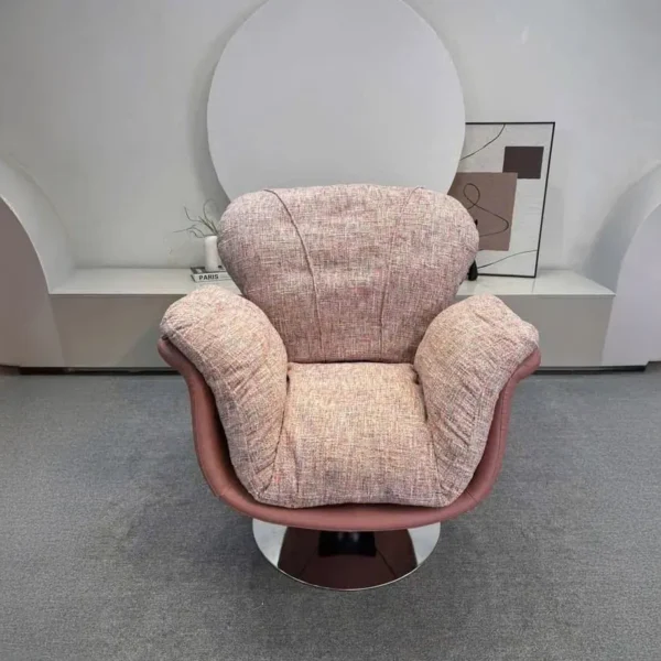 Ghế thư giãn bọc vải nỉ êm ái xoay 360 - SP11559