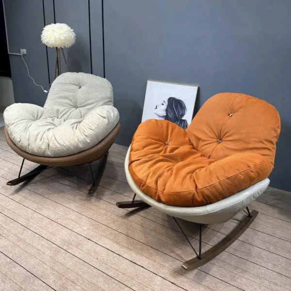 Ghế thư giãn bọc vải xoay 360 hiện đại - SP11586