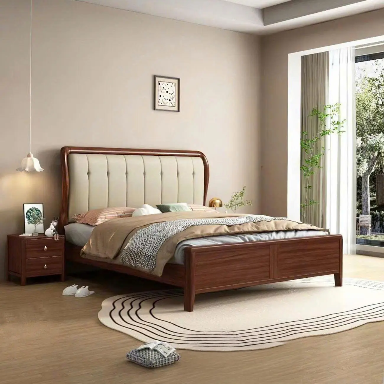 Giường Ngủ Gỗ Sofa Phong Cách Thanh Lịch - SP13527 1 Giường Ngủ Gỗ Sofa Phong Cách Thanh Lịch - SP13527