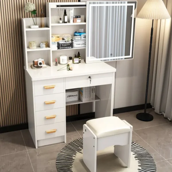 Bàn Trang Điểm Tích Hợp Gương Kéo Tiện Lợi - SP13689 10 ban trang diem tich hop guong keo tien loi sp13689 2