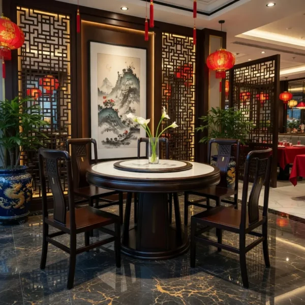 Bo Ban An Tron Xoay 6 Ghe Go Gu Nhap Khau Sp13709 5