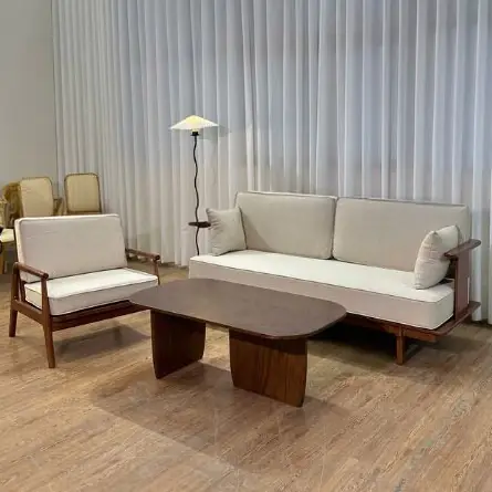 Bộ Sofa Bọc Vải Khung Gỗ Thanh Lịch - SP13590