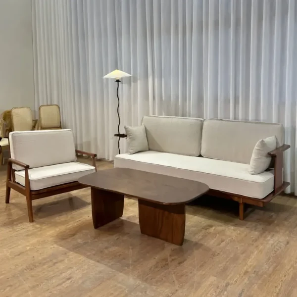 Bộ Sofa Bọc Vải Khung Gỗ Thanh Lịch - SP13590