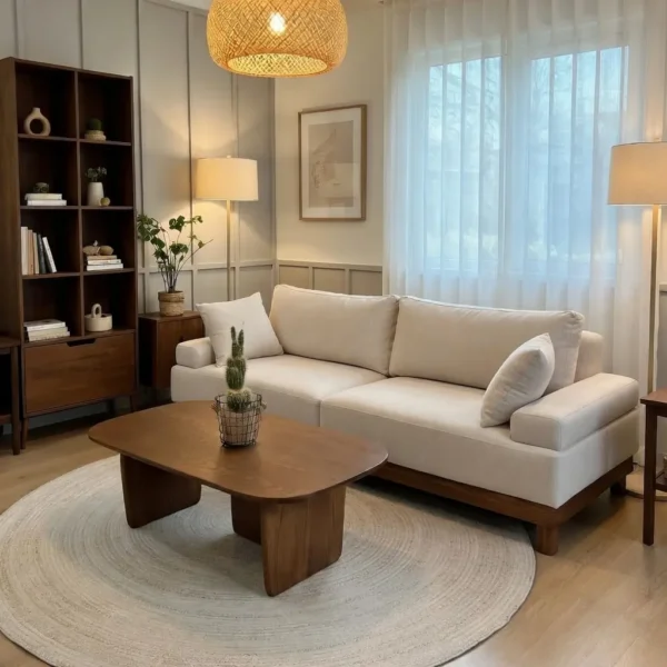 Trang chủ 386 Ghế Sofa Bọc Vải Khung Gỗ Cao Cấp - SP13583