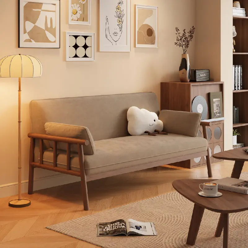 Ghế Sofa Bọc vải Khung Gỗ Kiểu Dáng thanh lịch - SP12771 9 ghe sofa boc vai khung go kieu dang thanh lich sp12771 2