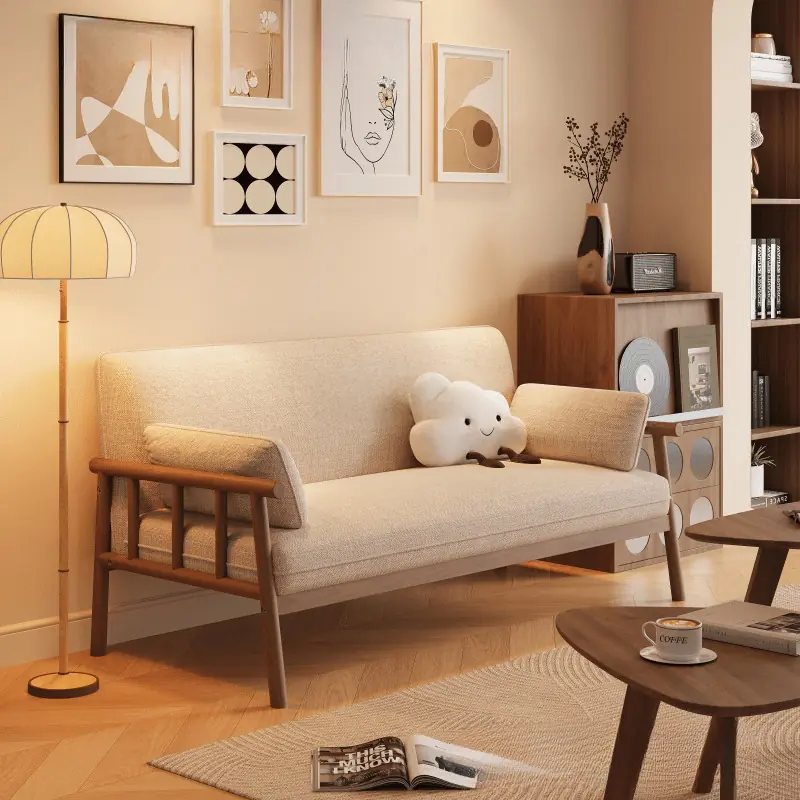 Ghế Sofa Bọc vải Khung Gỗ Kiểu Dáng thanh lịch - SP12771 3 Ghế sofa bọc vải khung gỗ sp12771