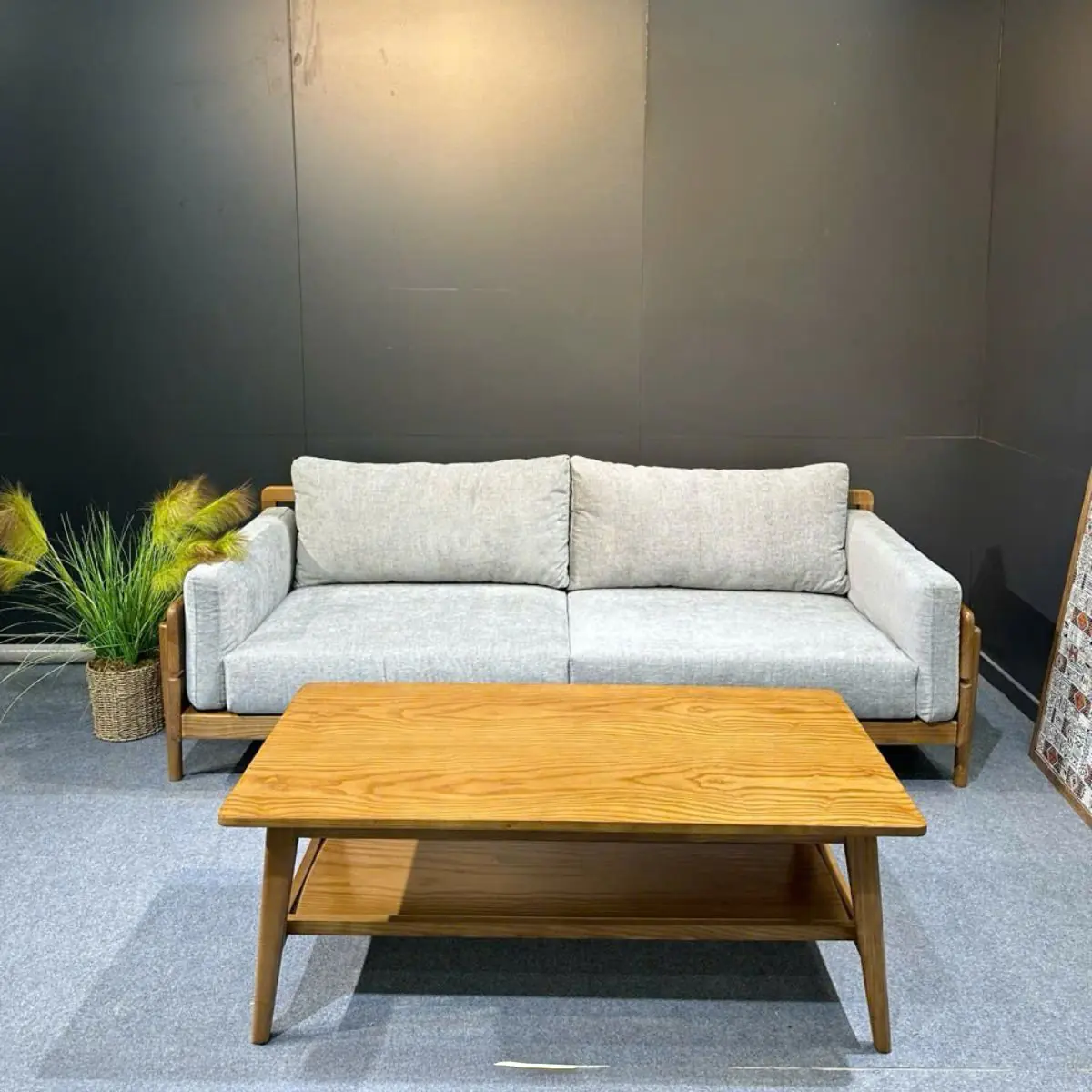 Ghế Sofa Bọc Vải Khung Gỗ Tần Bì Thanh Lịch - SP13645 8 ghe sofa boc vai khung go tan bi thanh lich sp13645 2