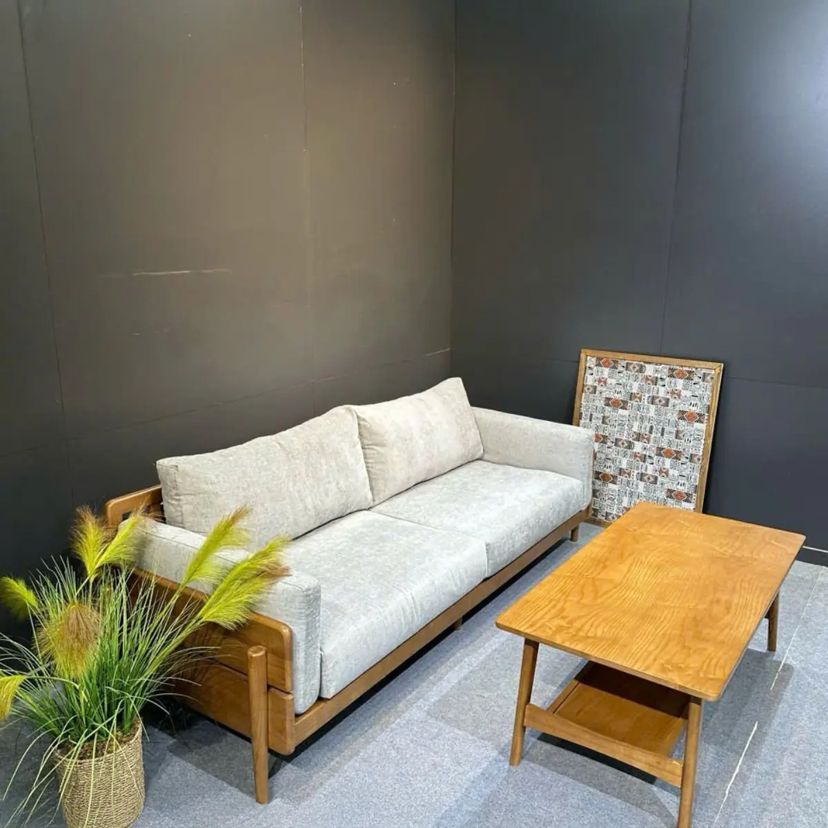 Ghế Sofa Bọc Vải Khung Gỗ Tần Bì Thanh Lịch - SP13645 7 ghe sofa boc vai khung go tan bi thanh lich sp13645 3