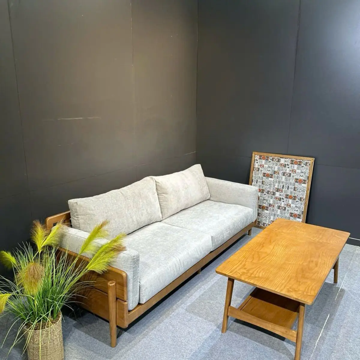 Ghế Sofa Bọc Vải Khung Gỗ Tần Bì Thanh Lịch - SP13645 6 ghe sofa boc vai khung go tan bi thanh lich sp13645 4