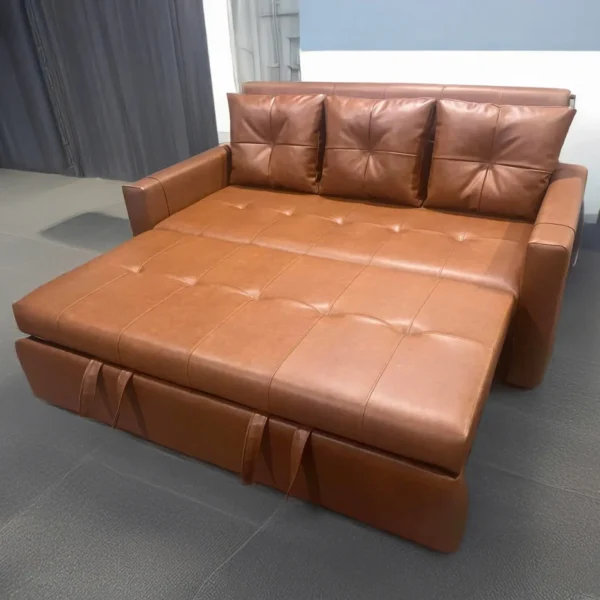 Ghế Sofa Giường Kéo Bọc Da Cao Cấp Sp13118