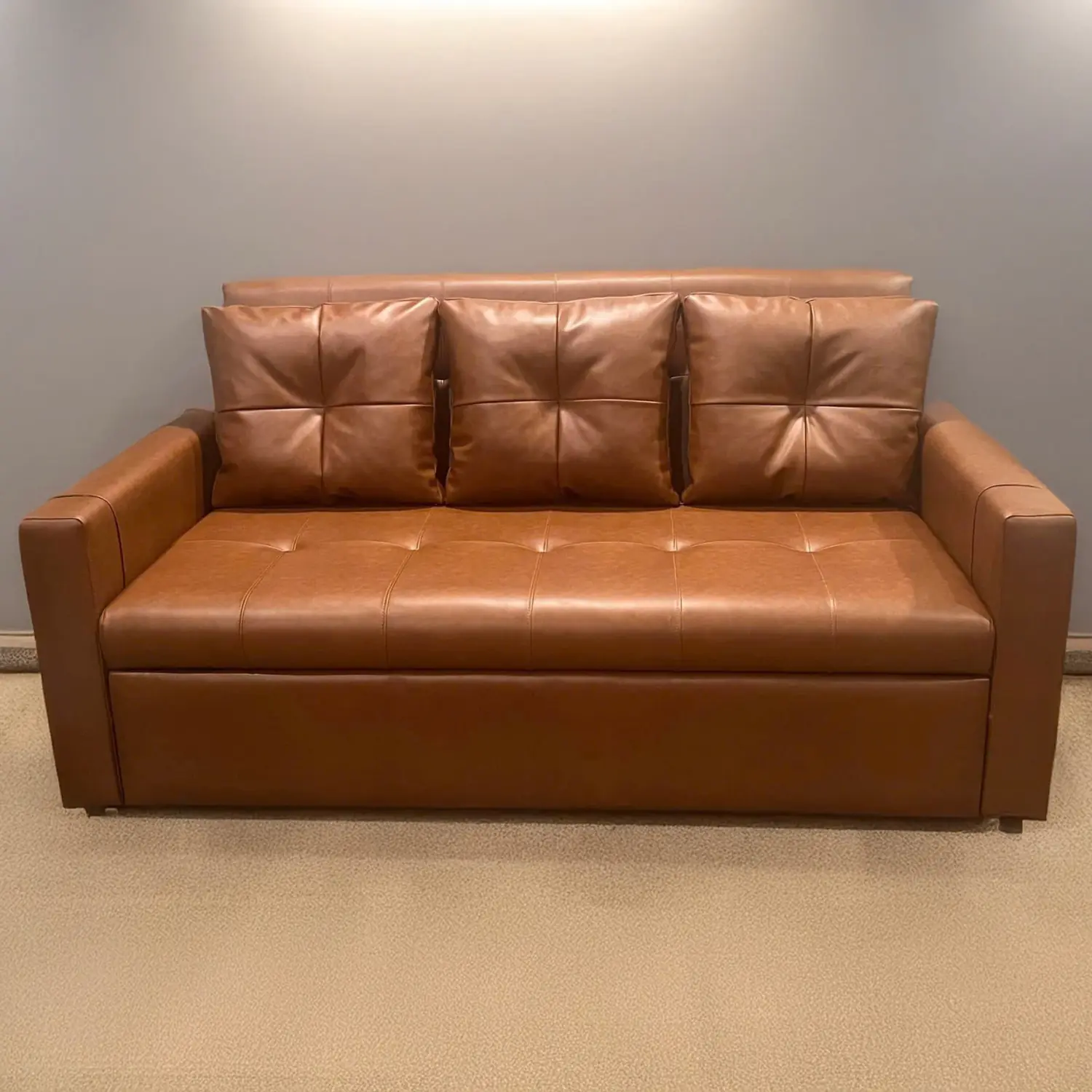 Ghế Sofa Giường Kéo Bọc Da Cao Cấp - SP13118 1 Ghế Sofa Giường Kéo Bọc Da Cao Cấp - SP13118