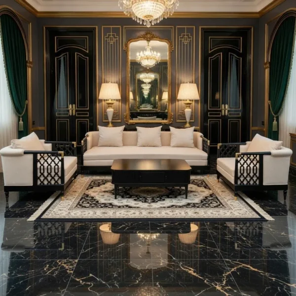 Ghe Sofa Go Dem Boc Vai Phong Cach Indochine Sp13157 3