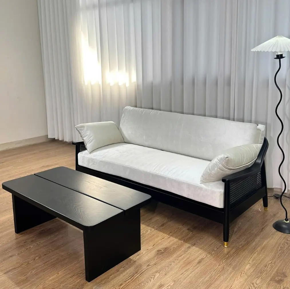 GHẾ SOFA KHUNG GỖ SƠN ĐEN BỌC VẢI CAO CẤP - SP13597 12 ghe sofa khung go son den boc vai cao cap sp13597 3