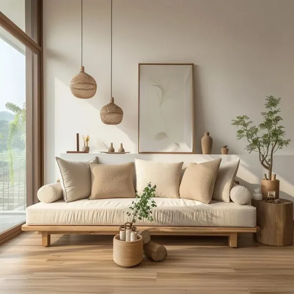 Trang chủ 493 Ghế Sofa Văng Bọc Vải Khung Gỗ Thanh Lịch - SP12764