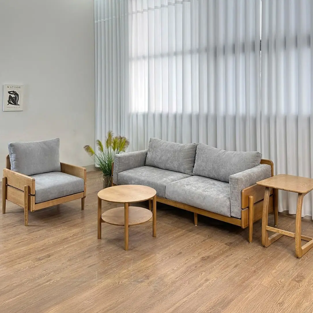 Ghế Sofa Văng Gỗ Tần Bì Bọc Nỉ 3 Chỗ Cao Cấp - SP13628 4 Ghế Sofa Văng Gỗ Tần Bì Bọc Nỉ 3 Chỗ Cao Cấp - SP13628 - Ảnh 4