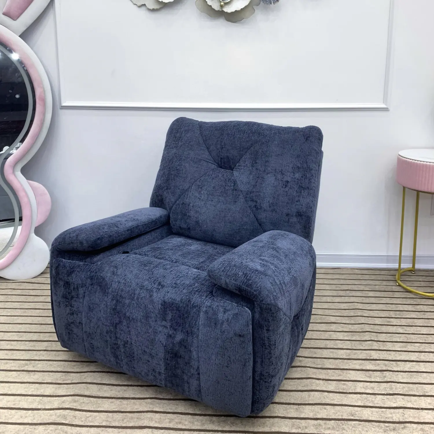 Ghế Thư Giãn Bọc Vải Phong Cách Sang Trọng - SP13542 4 ghe thu gian boc vai phong cach sang trong sp13542