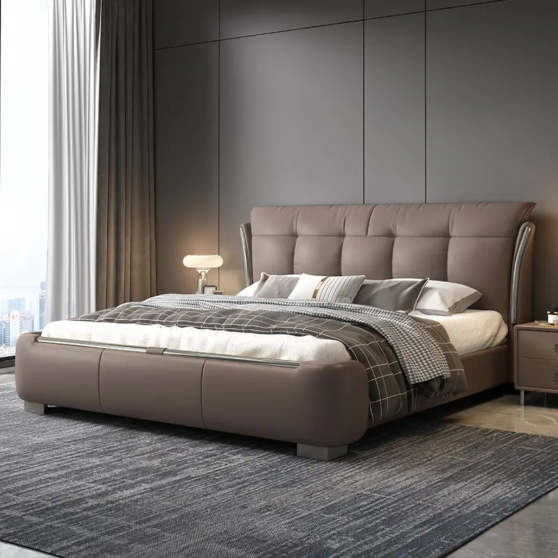 giuong ngu boc da cao cap dang canh quat hien dai sp13563