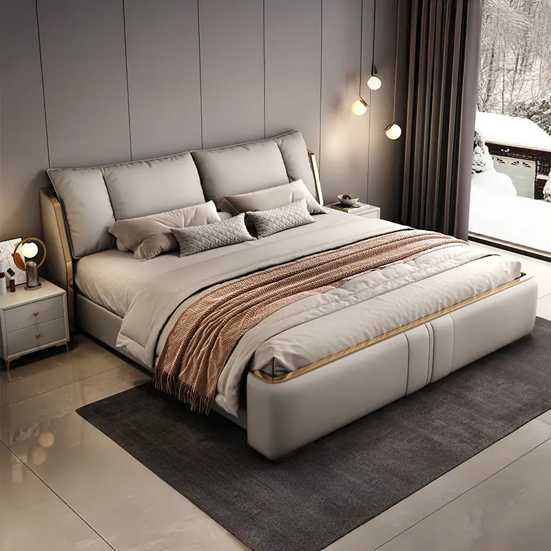 giuong ngu boc da cao cap dau giuong goi tua day sp13572