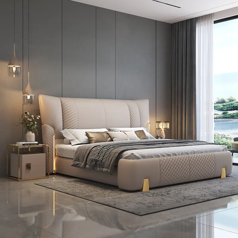 giuong ngu boc da cao cap kieu canh quat sang trong sp12683 7