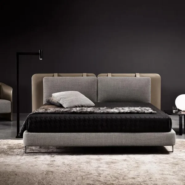 Giường Ngủ Bọc Da Cao Cấp Phong Cách Ý Hiện Đại - SP12733