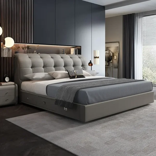 Giường Ngủ Bọc Da Cao Cấp - SP13459