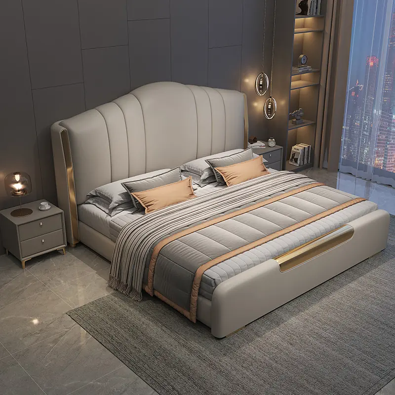 giuong ngu boc da cao cap tone kem cao cap sp12793 7