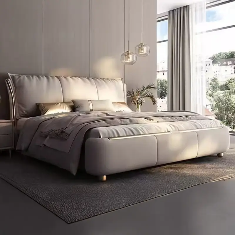 Giường Ngủ Bọc Da Đầu Phối Viền Vàng Sang Trọng - SP12579 13 giuong ngu boc da dau phoi vien vang sang trong sp12579 8