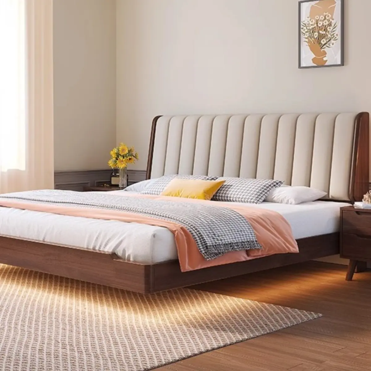 Giường ngủ bọc da sp12612