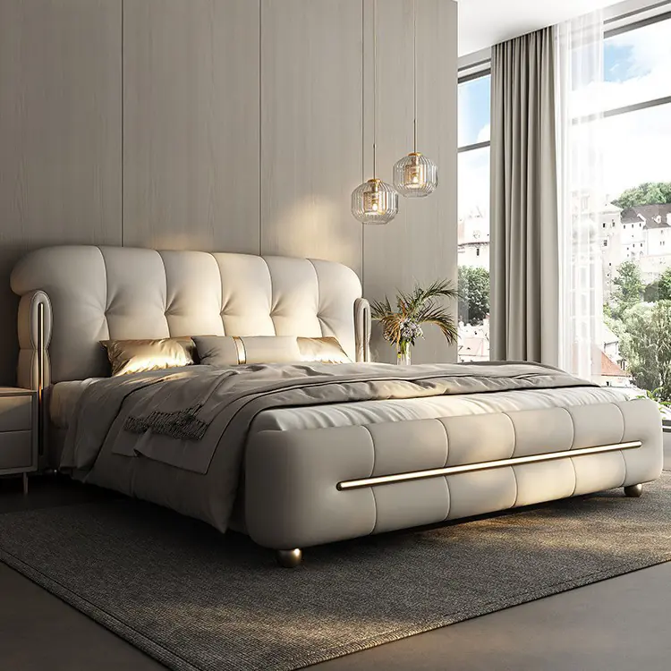 Giường ngủ bọc da hiện đại cao cấp - SP12565 3 Giường ngủ bọc da hiện đại cao cấp - SP12565 - Ảnh 3